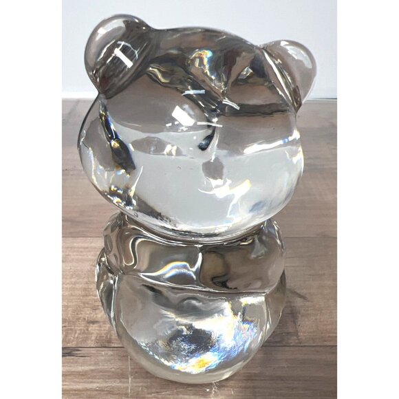 Handcrafted Glass Panda Bear Figurine - Picture 3 of 3